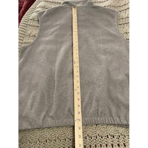 Izod Mens Gray Fleece Vest Zip-Up Sleeveless Jacket L Size - Picture 13 of 16